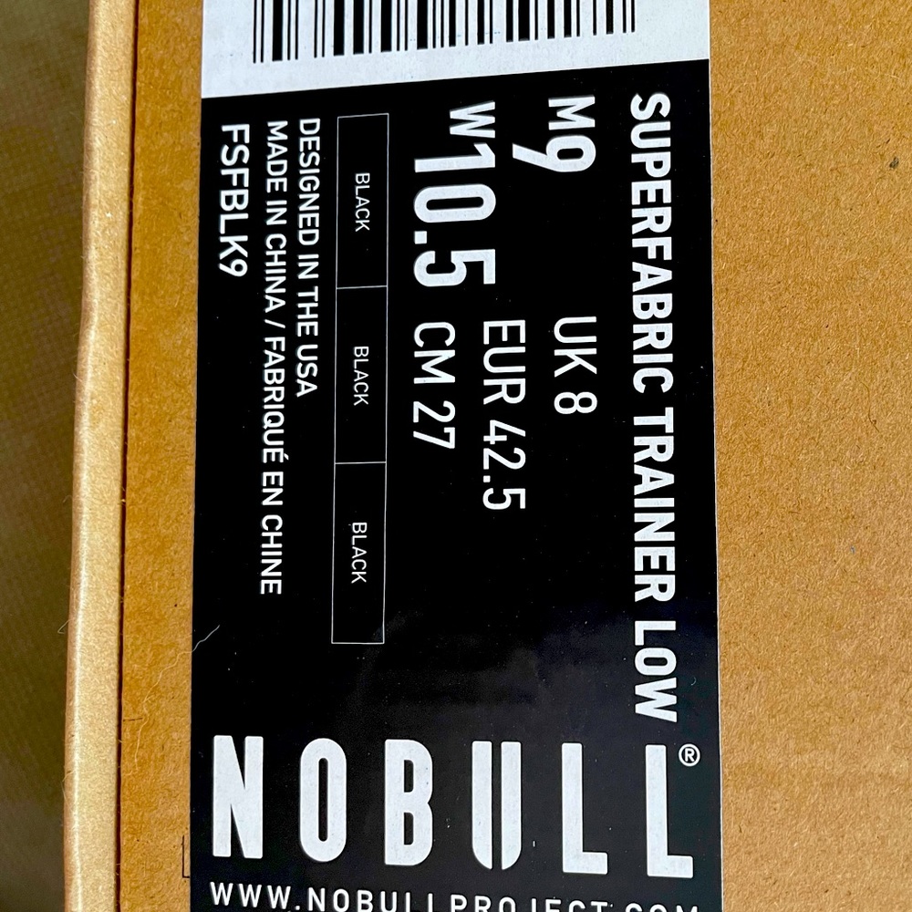 NoBull Black Trainers